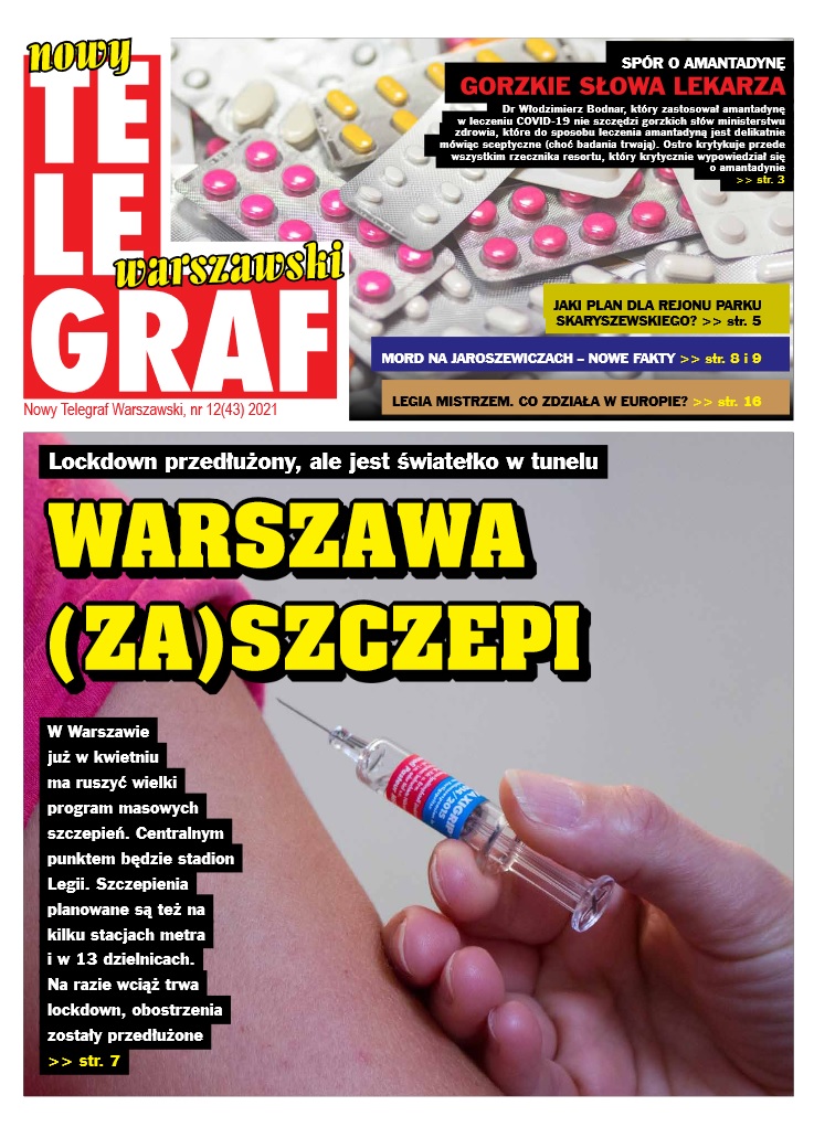 „Nowy Telegraf Warszawski” nr 13(44) kwiecień 2021